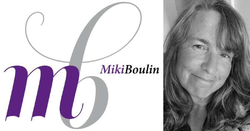 Miki Boulin Headshot and Logo